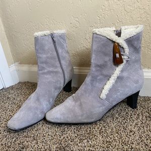 Aj Valenci Booties with Sherpa Accents